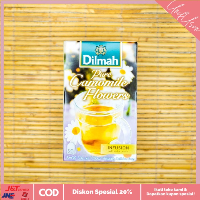 

⭐COD⭐ Pure Camomile Flowers Teh Celup DILMAH TEA - 20 x 1.5g