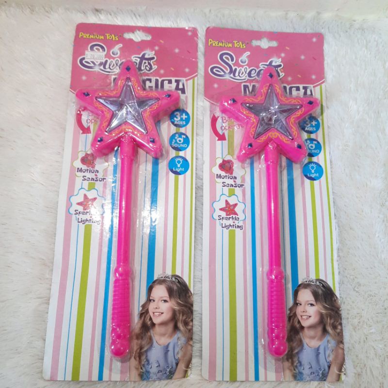 Mainan Tongkat Peri Bisa Bunyi dan Nyala Lampu - Stik Anak Edukatif