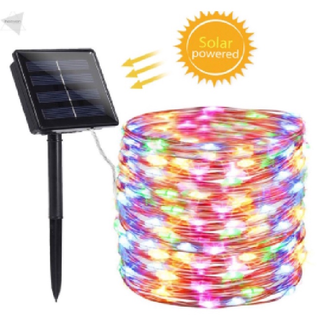 10M 100LED Lampu LED string Taman Tenaga Surya Solar Energy Outdoor LED WIRE LAMPU TAMAN mirip lampu ace hardware