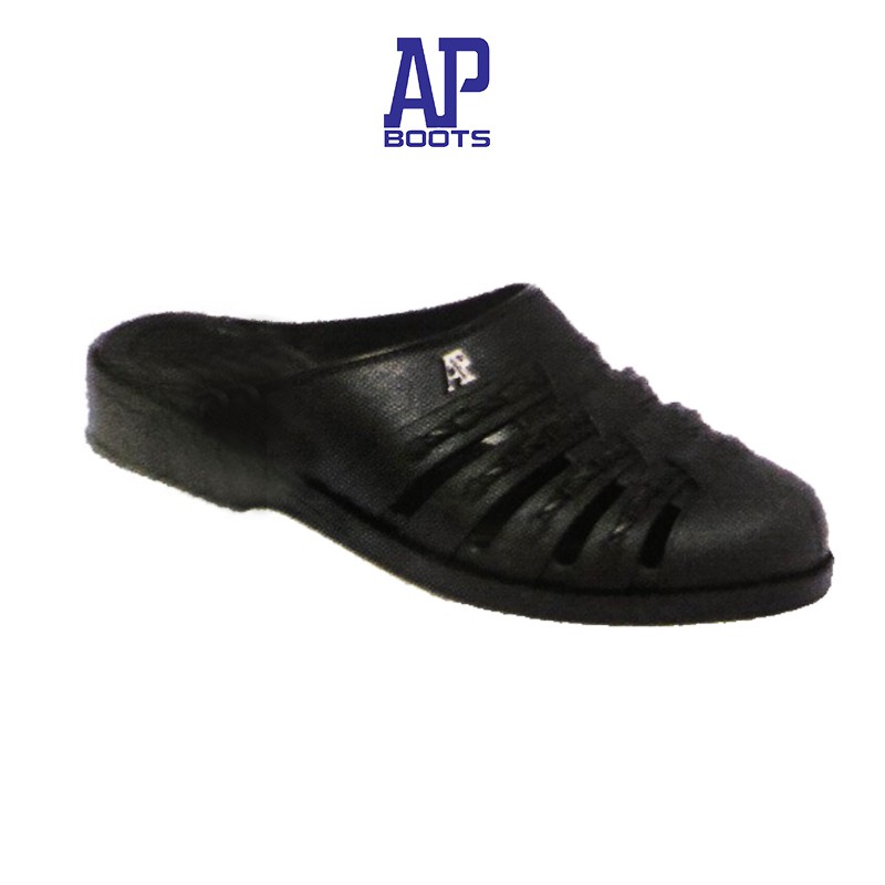 AP 985 BLACK / Van Sandal Slop Pria Hitam by AP Boots