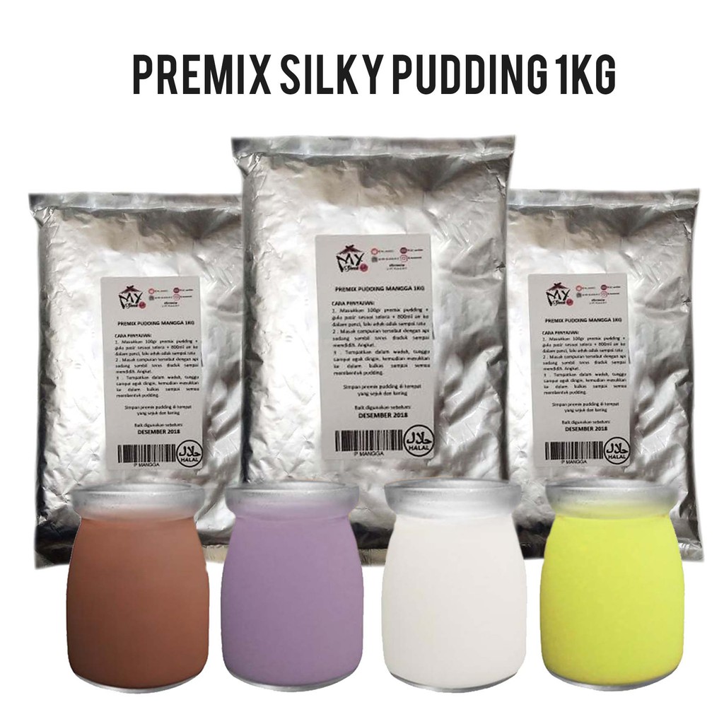 

PREMIX SILKY PUDDING 1KG BUBUK SOFT GREEN TEA COKLAT PUDING SILKI PUYO LEMBUT SEDOT SUTRA PUDOT