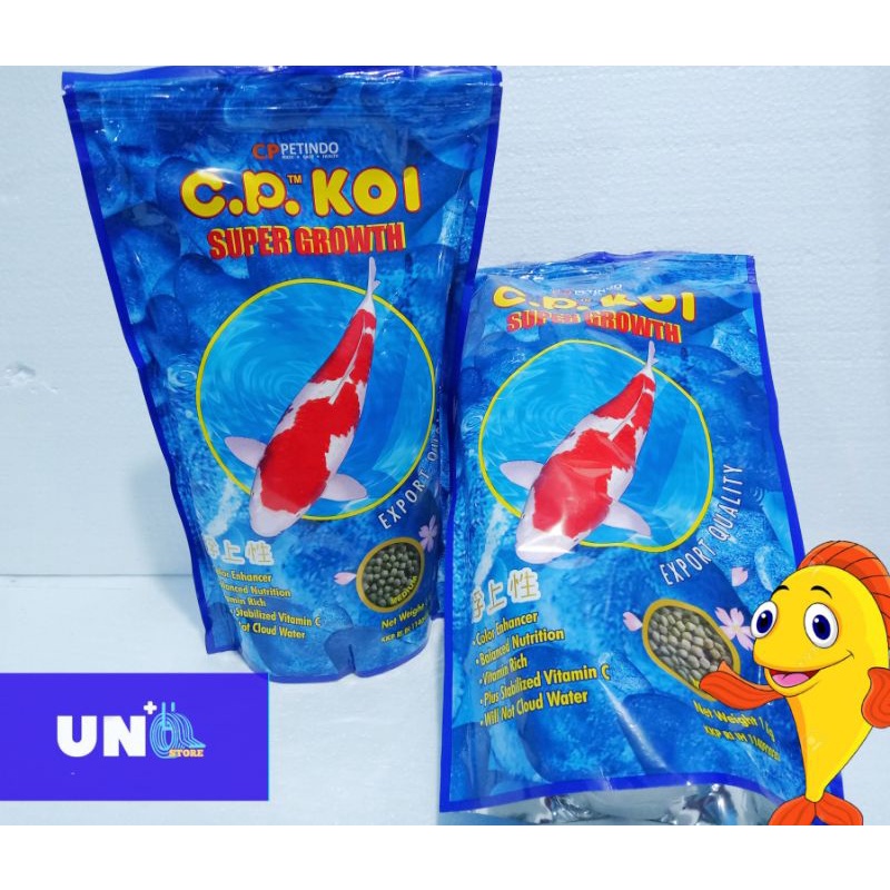 CP KOI SUPER GROWTH MEDIUM M 1Kg PELET IKAN KOI