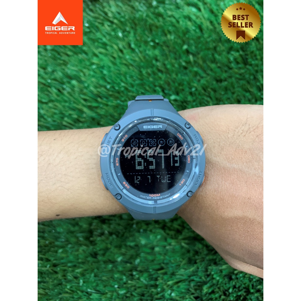EIGER1989 JAM TANGAN DIGITAL WANITA CLEEVE|DARK GREY|5439