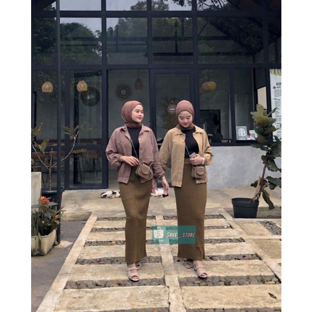 Rok Span Rajut • Rok Rajut Premium • Rok Span Rajut Knitted • Rok Rajut Knitted-2