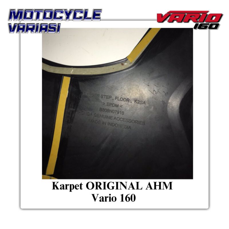 Karpet Vario 160 Original AHM Karpet Pijakan Kaki Vario 160 Original Honda