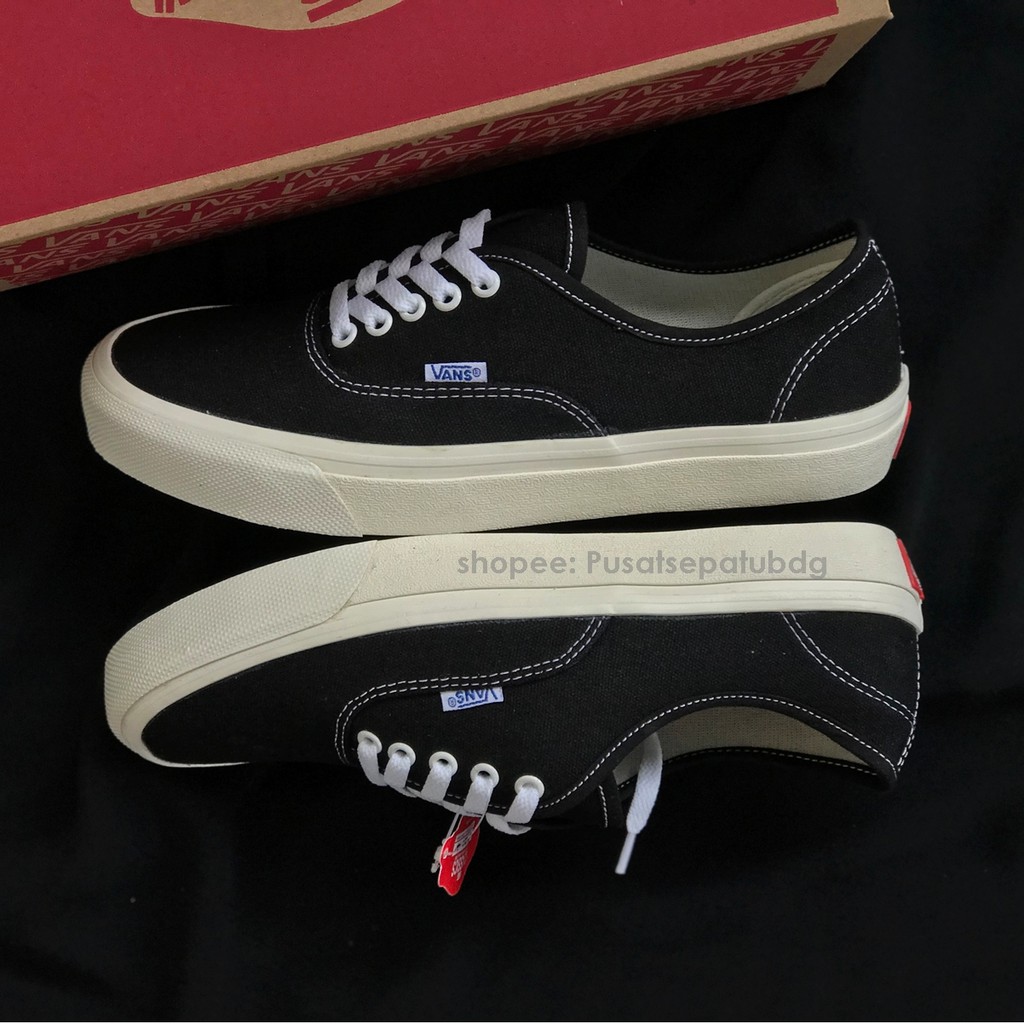 VANS AUTHENTIC OG BLACK WHITE BOX MERAH 37-43