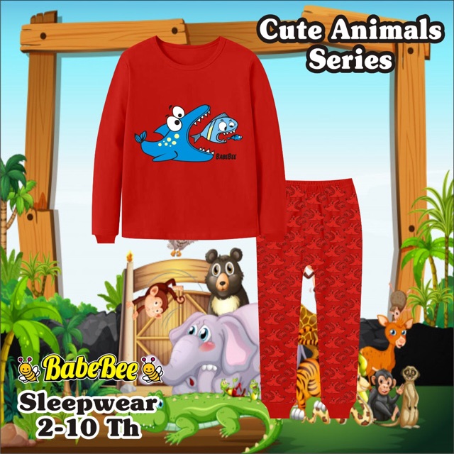 SLEEPWEAR BABEBEE • PIYAMA • Baju Tidur Anak — Fish