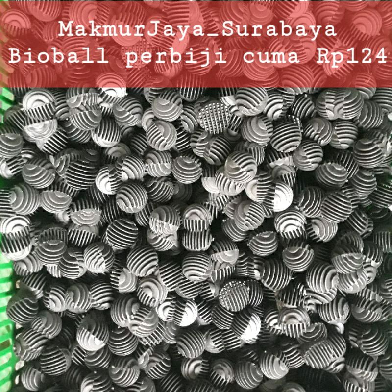 Bioball/ Bio Ball bulat Golf media Filter Kolam Aquarium isi 200pcs/biji jadi harga perbiji cuma @Rp124,9