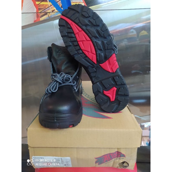 Sepatu safety shoes aetos tungsten black original