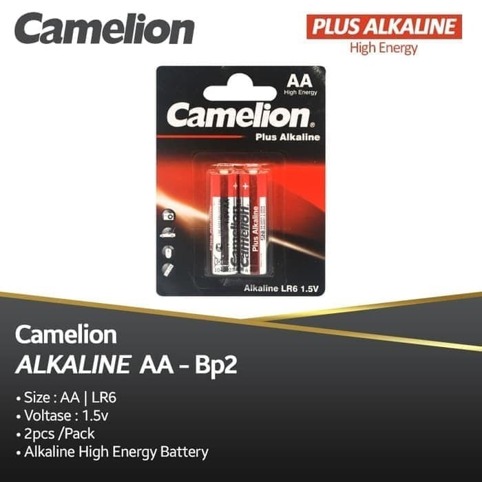 Baterai Battery Batre Batere Camelion A2 AA Plus Alkaline 1.5V LR6-BP2