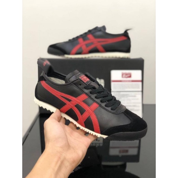 Sepatu Onitsuka Tiger Mexico 66 Black Red Made In Indonesia