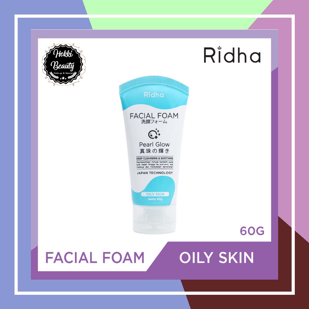 Ridha Facial Foam Japan Pearl Glow Normal Skin - OILY SKIN