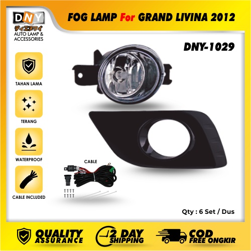 Fog Lamp DNY For Grand Livina 2012 Complete