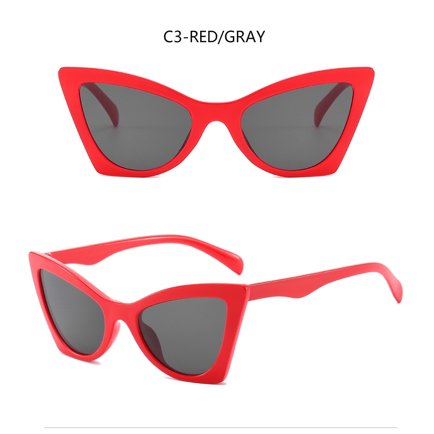 Personalized Retro Big Frame European and American Cat Eye Sunglasses