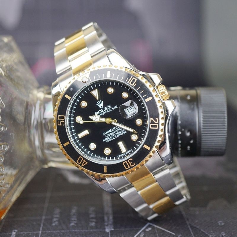 FLASH SALE!!! STAINLISS HALUS JAM MEWAH JAM ROLEX SUBMARINER WARNA FAVORIT PRIA KESUKAAN