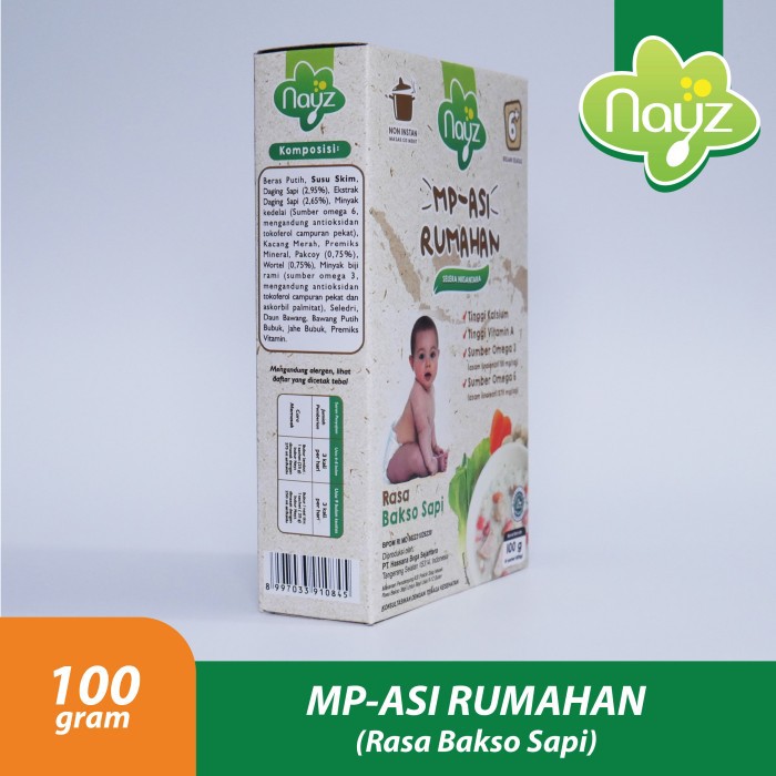 NAYZ MPASI RUMAHAN RASA BAKSO SAPI / 100 G