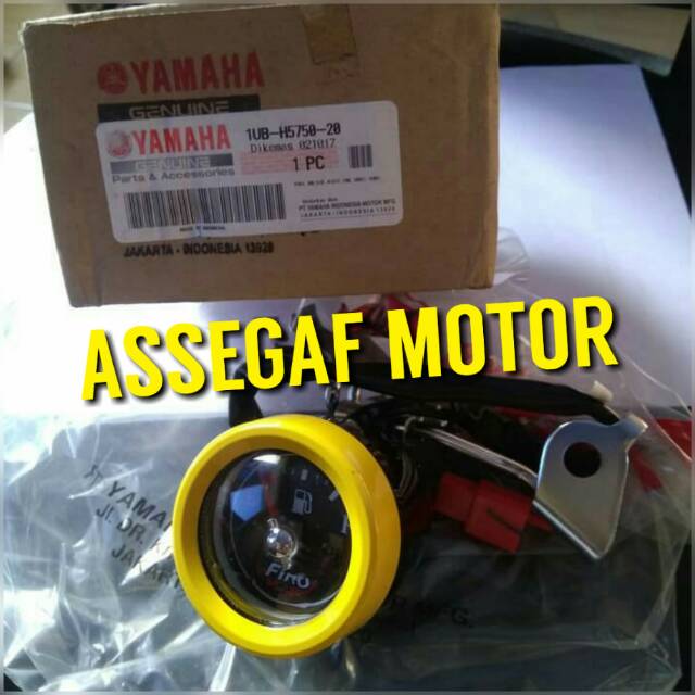 AMPER SPEDOMETER BENSIN FINO KARBU KUNING ORIGINAL YGP