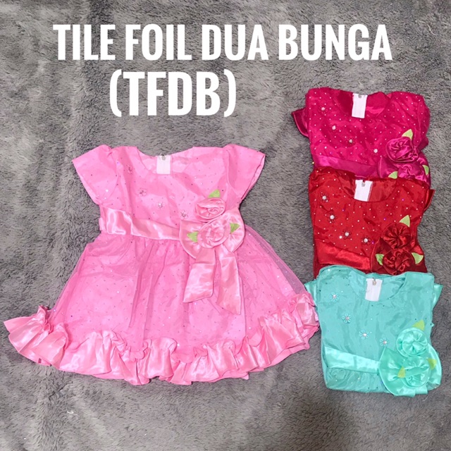 Dress Bayi Perempuan BABYPHORIA Brukat dan Tile