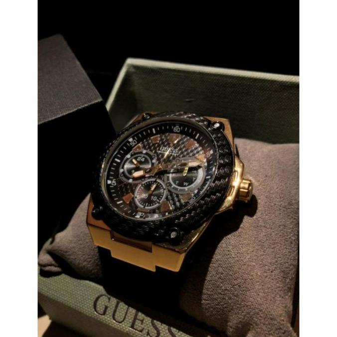 Jam Tangan Pria Gues Original Asli Import Pria Mewah Elegan Rubber Dhakiydano