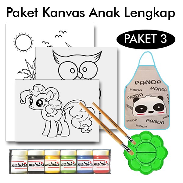 

KANVAS LUKIS GAMBAR ANAK LENGKAP - PAKET 3