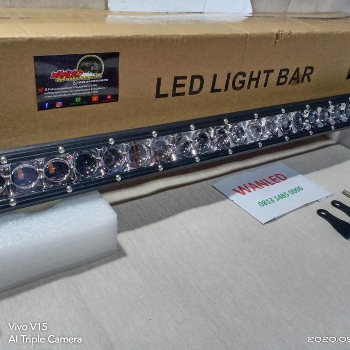 

Cuci Gudang Awal Tahun Ledbar slim singel row lensa 2 warna putih kuning 105 cm 180 Watt Cuci Gudang