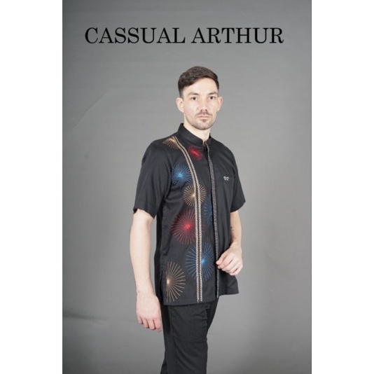 Tasmatas Collection FASHION BAJU BUSANA MUSLIM PRIA Baju Koko Muslim Pria Katun Bordir Cassual Arthu