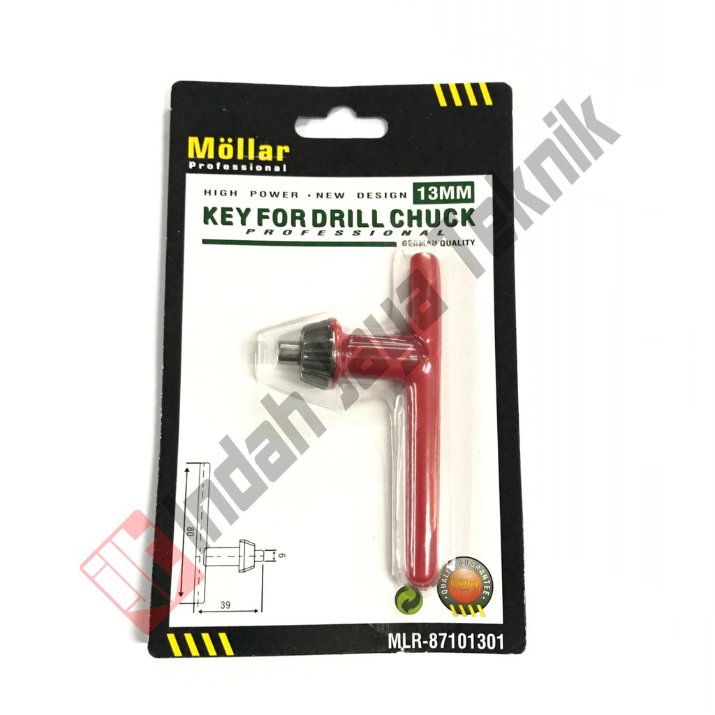 MOLLAR Kunci Kepala Bor 13 mm - Key For Drill Chuck