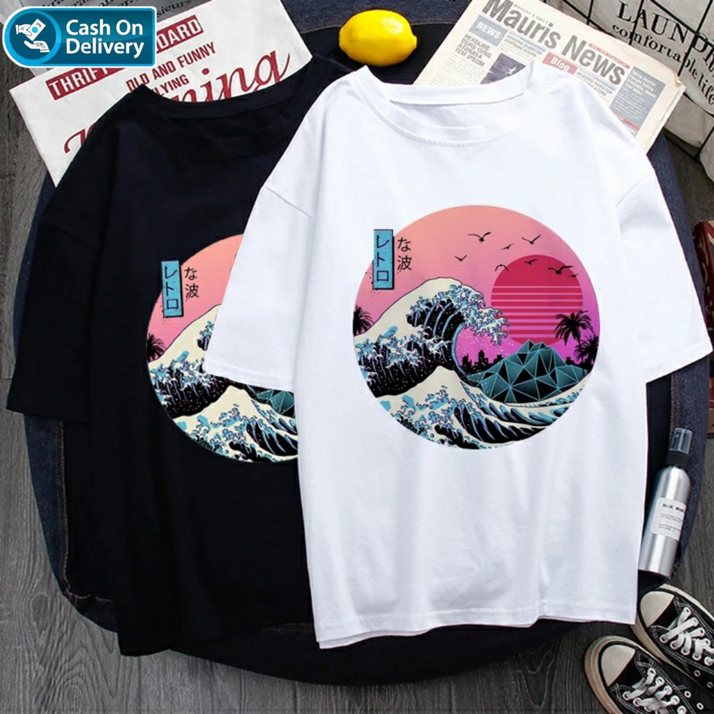 Kaos Wanita Murah Lengan Pendek Kekinian Katun Kaos Cewek Import Oversize Keren Aesthetic