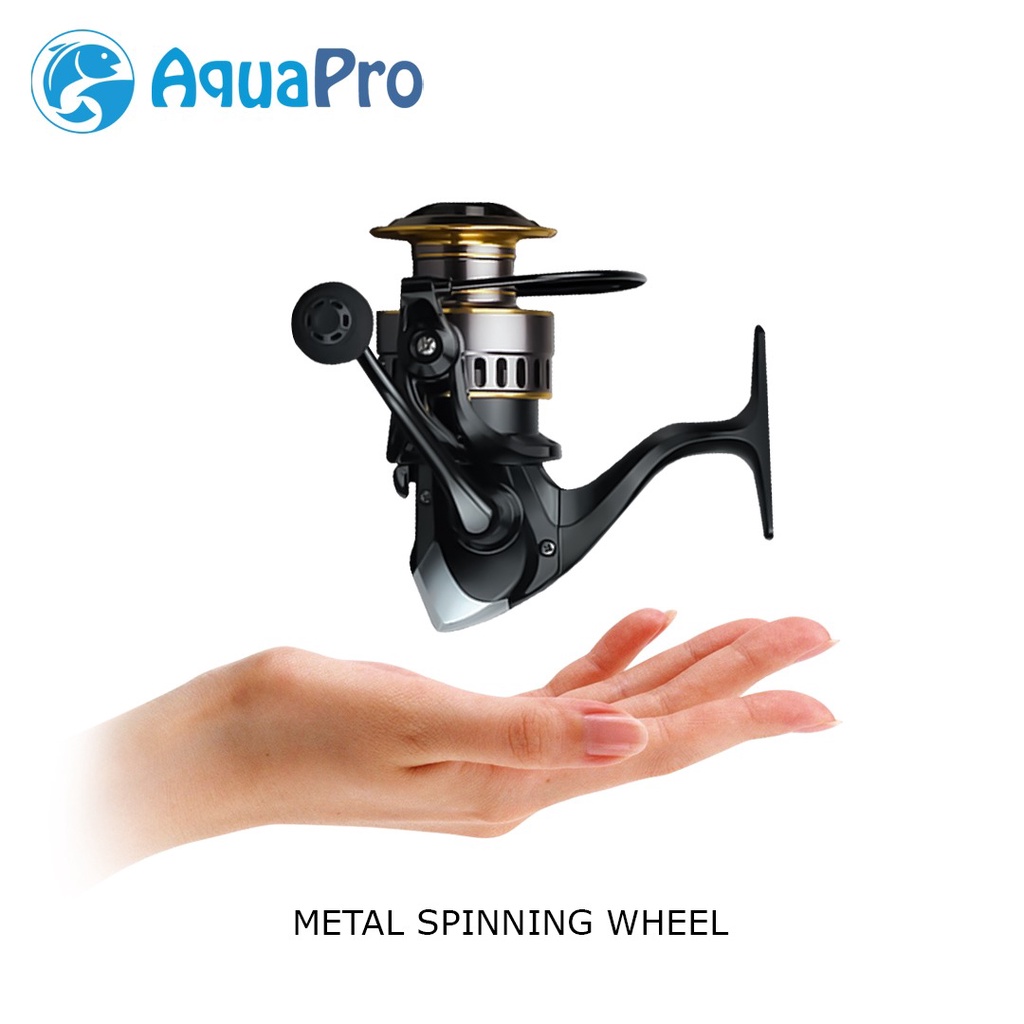 AquaPro Reel Pancing Power Handle WT1000 - WT7000 Gulungan Pancing WT1000 - WT7000 Maks Tarik 10KG Kumparan Logam Cadangan Pegangan Bola Gulungan Putar Air Asin Segar Untuk Reel Pancing Ikan Mas