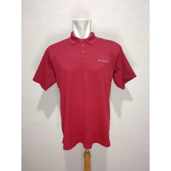 Polo shirt kaos polo Columbia warna merah