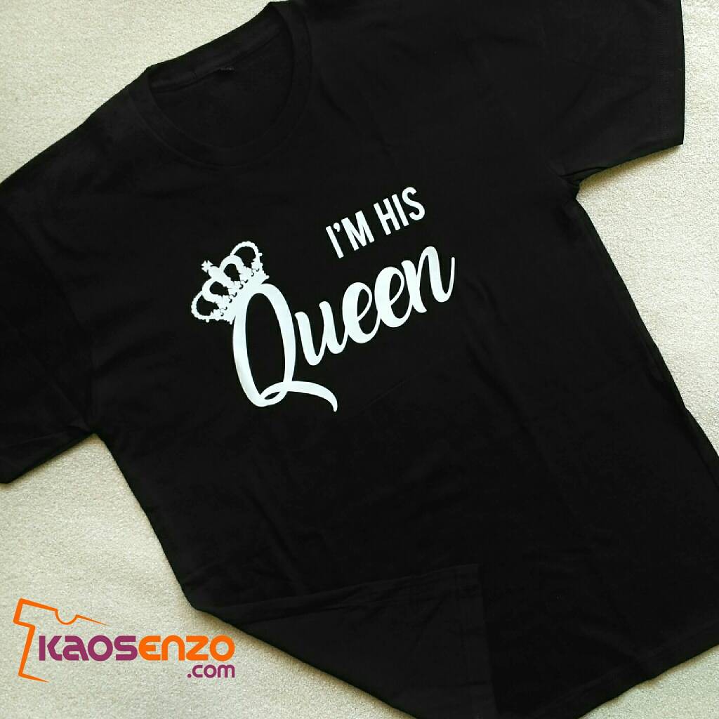 Baju Kaos Couple Keluarga Kaos Custom Anak Dewasa Desain Kaos King Queen Gratis Ganti Nama Shopee Indonesia