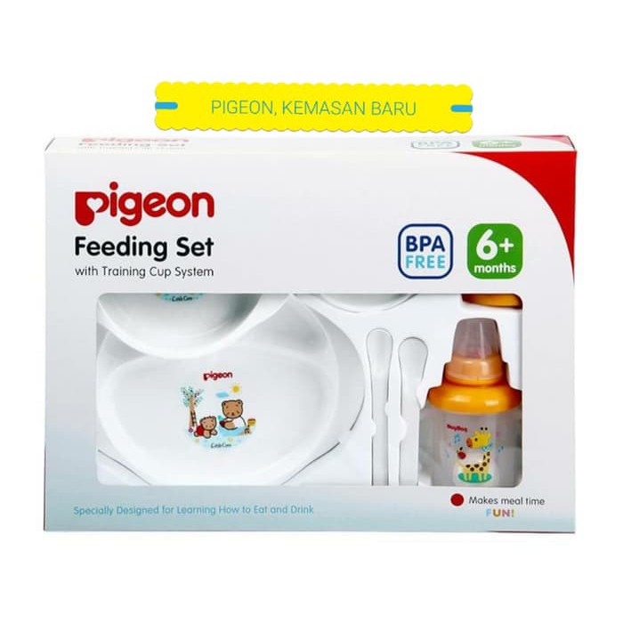 PIGEON Baby Feeding Set Big Box Alat Peralatan Makan Bayi Lengkap Komplit Hadiah Kelahiran Baby Born