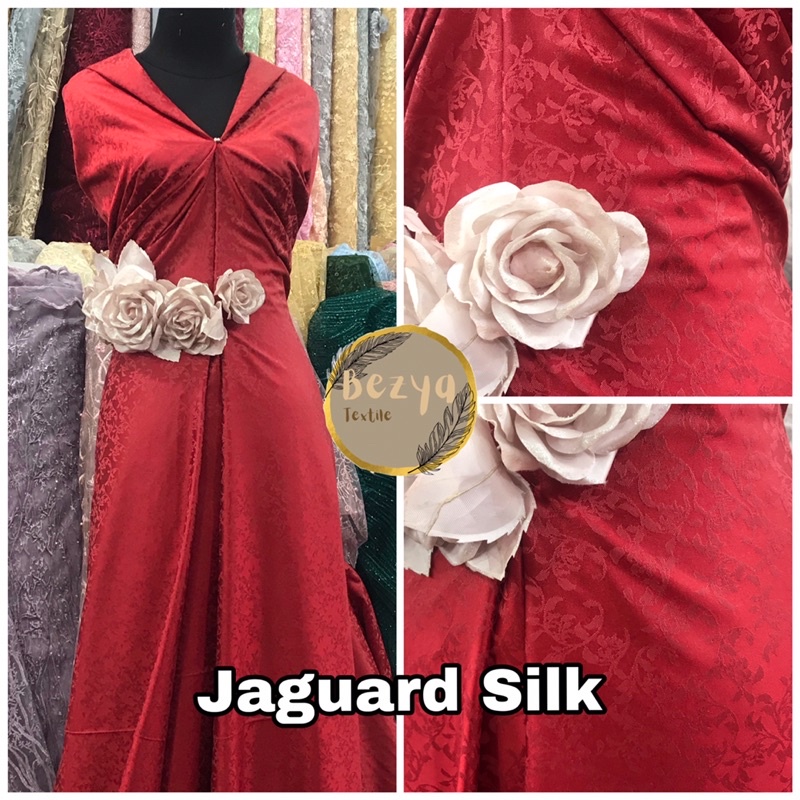 JaguardSilk/Jaguard/Silk/Atasan/Dress/Jaguar/Kain/Top/Bunga