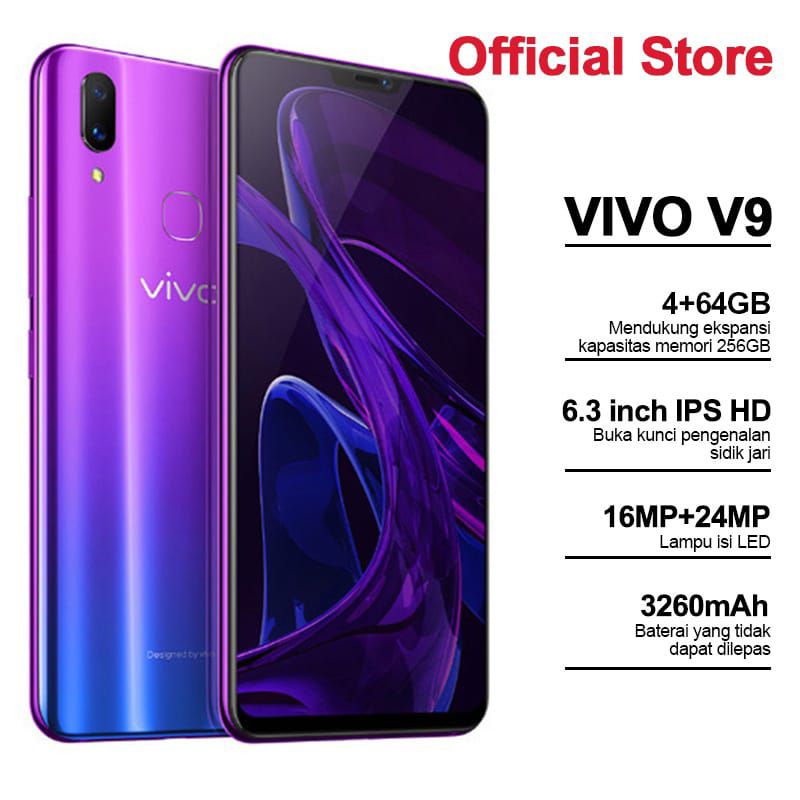 Hp vivo v9 ram 4gb+64gb
