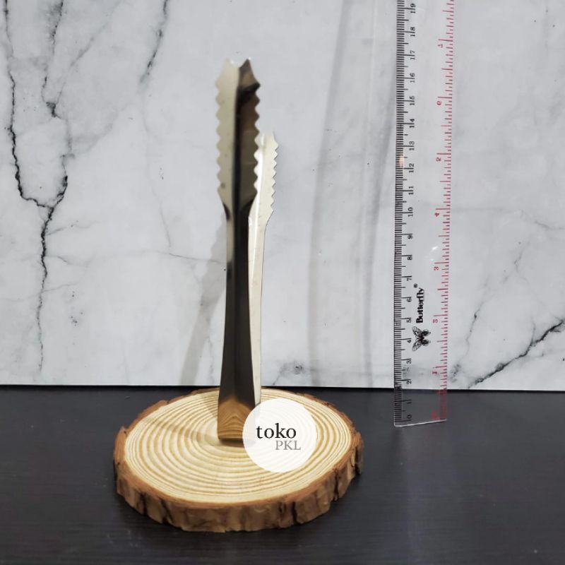 capitan es batu kecil stainles steel bergerigi 15cm