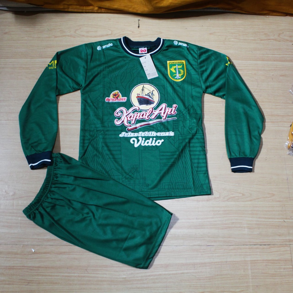 Setelan baju bola kiper baju kiper persebaya