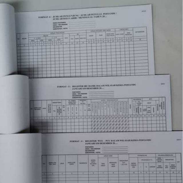 Format Sistem Informasi Posyandu Format Sip Komplit Shopee Indonesia