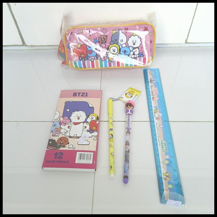 

Paket Alat Tulis Bt21 Bts Mini Set