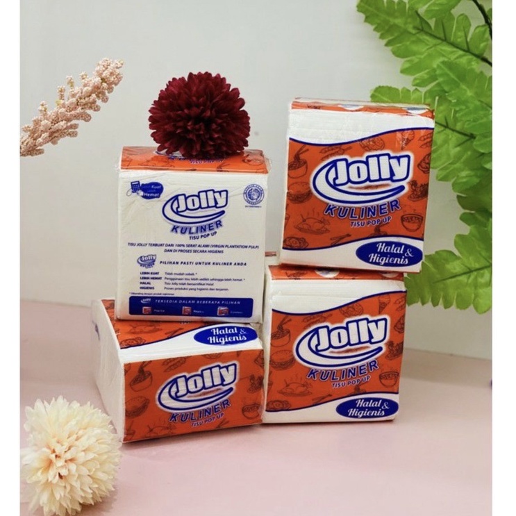 Tissue Jolly Pop Up/Tisu Jolly/Tissue Kulineran/Tissu Kotak Kecil 90gr