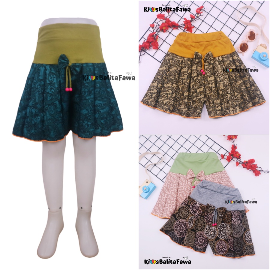 Rok Celana MOTIF Uk 8-10 Tahun / Bawahan Anak Perempuan Murah Model Adem Murah Rok Celana Grosir