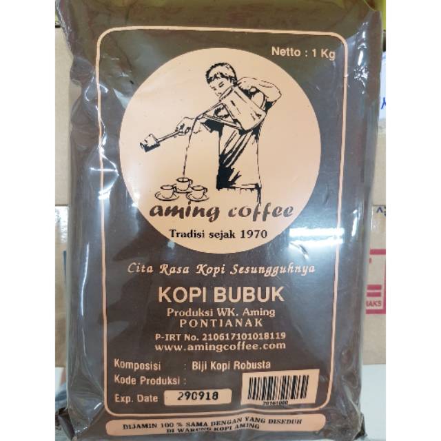 

Kopi Bubuk AMING 1KG khas Pontianak