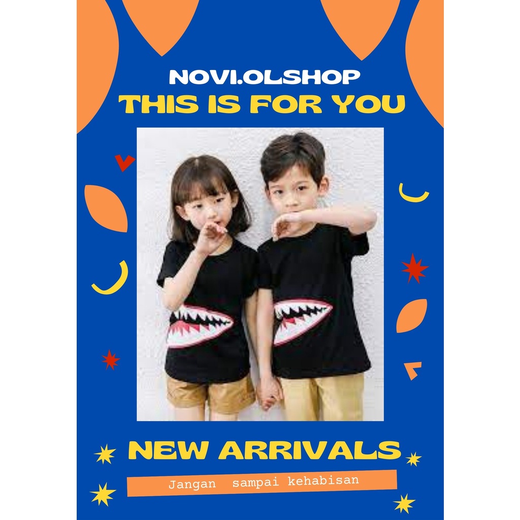 baju kaos kemeja setelan panjang pendek anak laki laki perempuan cewek cewe cowok cowo polos distro 
