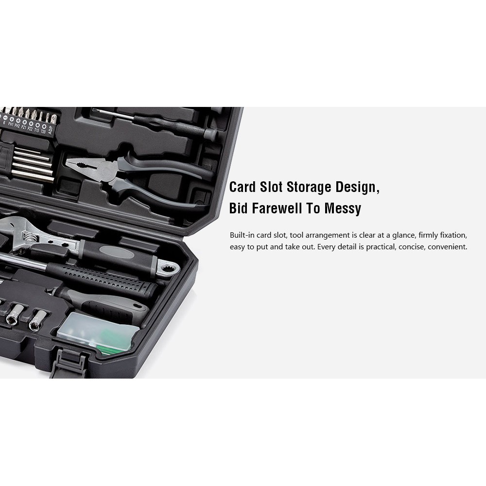 JIUXUN TOOLS 60-in-1 Home Repair Set Toolkit - Set Alat Tukang 60 in 1