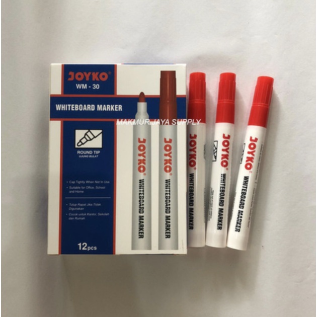 

Whiteboard Marker / Spidol Papan Putih Joyko WM-30