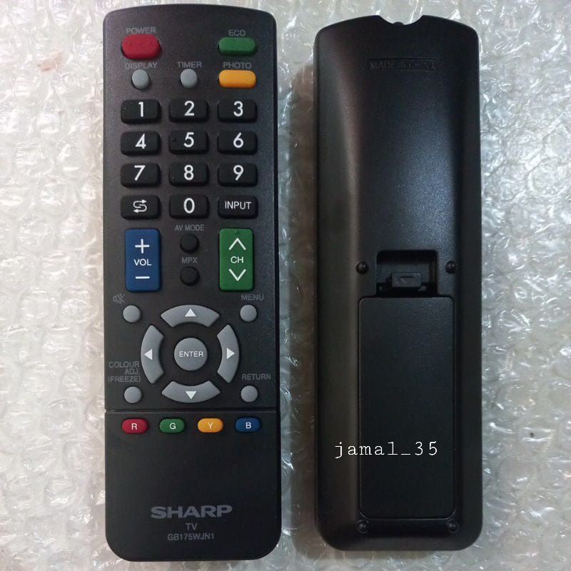 REMOTE REMOT TV SHARP AQUOS LCD LED GB175WJN1 ORIGINAL ASLI