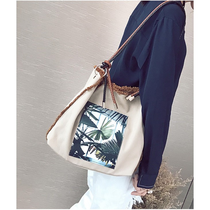 [COD] LB - Koleksi tas kanvas terbaru fashion import kekinian / Tas fashion canvas 055