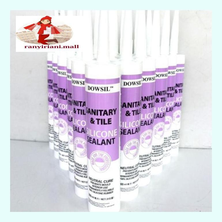 

510Fsjbran Lem Kaca/Silicone Sealant/Lem Tabung Netral Type Anti Jamur / Fungus - Putih Rany5Ckhd