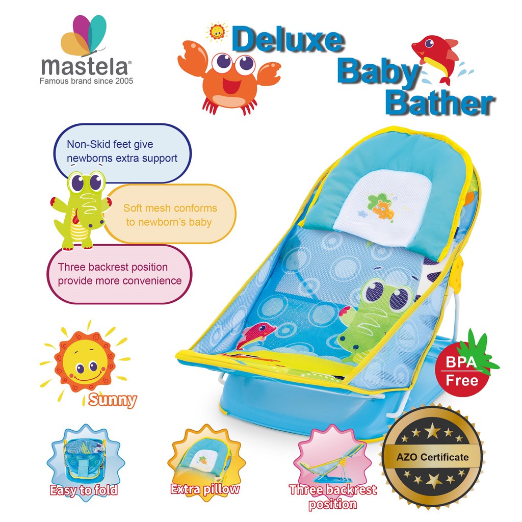 Makassar - Bubble Baby by Mastela Deluxe Baby Bather / Kursi Mandi Bayi