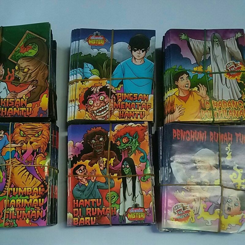Komik Misteri  mini.Perpack10pcs.Toys murah