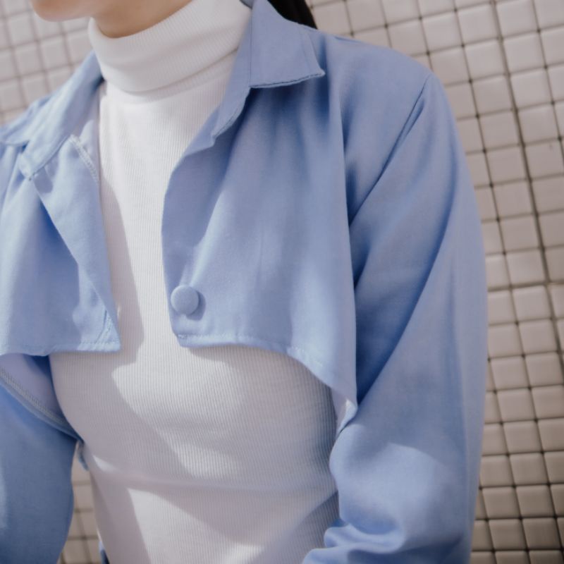 Monoxroom - Cove Series-Crop Steel Blue